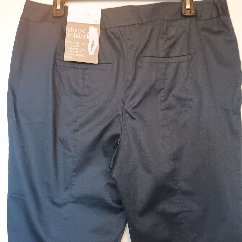 NWT Established 1946 Size 20W Navy Blue Cotton Shape Enhancing Ankle Pants - Picture 4 of 11